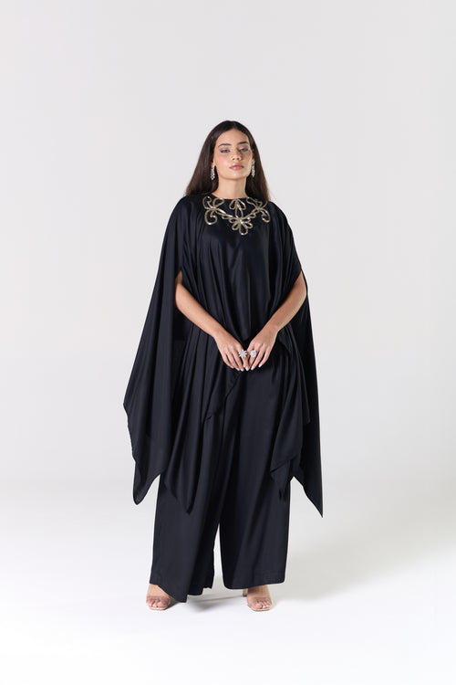 Noir Cord Kaftan Set