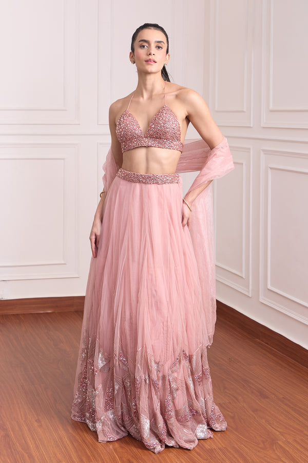 Rosewater Fairy Cascade Lehenga Set