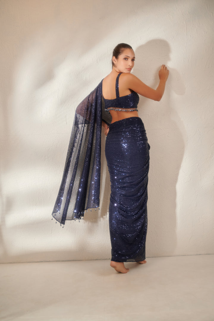 Starry Night Sequin Saree