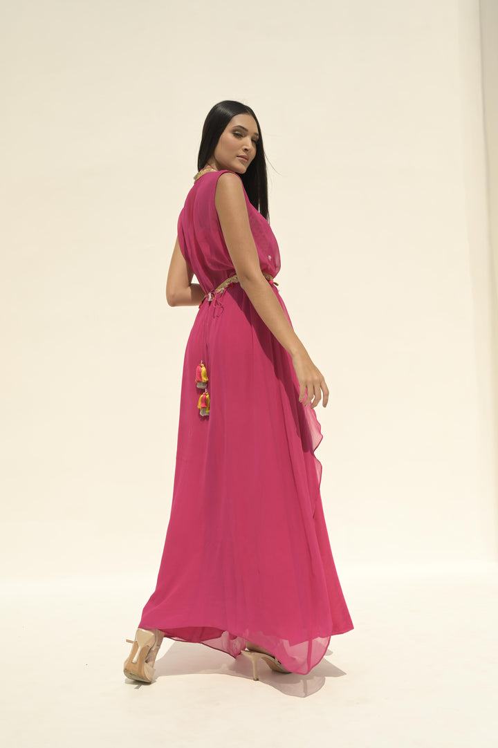 Fuschia Indo Western Set