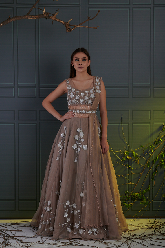 Dove Bloom Lehenga Set