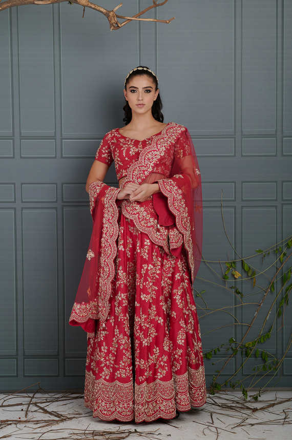 Ember Blush Bridal Lehenga