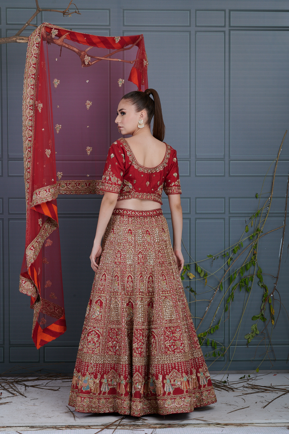 Pakistani Raw Silk Bridal Lehenga Choli Dress #BN1046 | Lehenga designs, Designer  lehenga choli, Raw silk lehenga