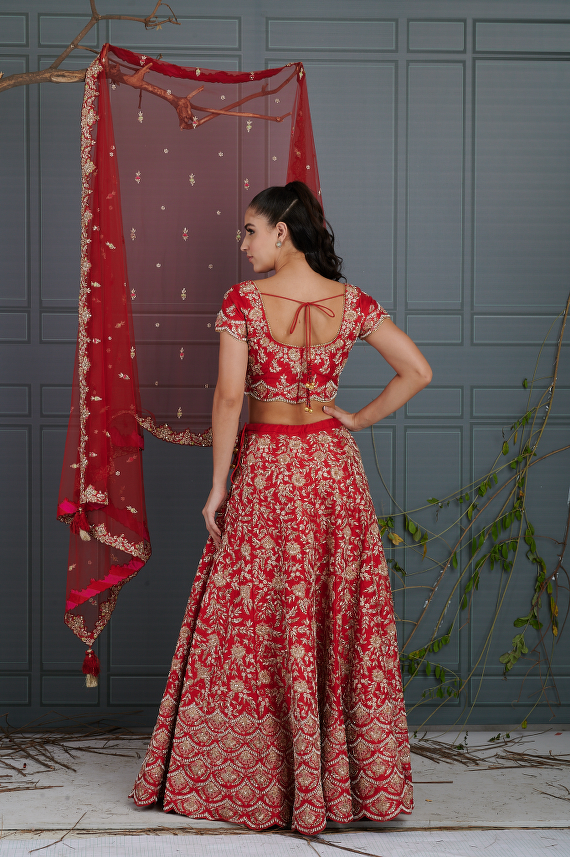 Page 9 of Red Dark Red Light Red Blood Red Lehengas